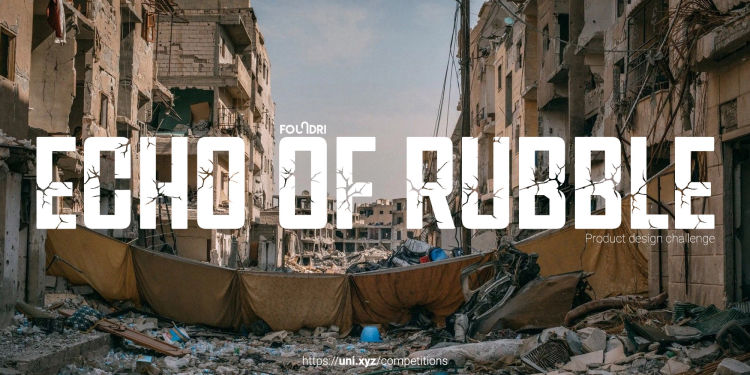 Echo of Rubble, Post-war debris, product design competition, davide radaelli, design, industrial design, jury member