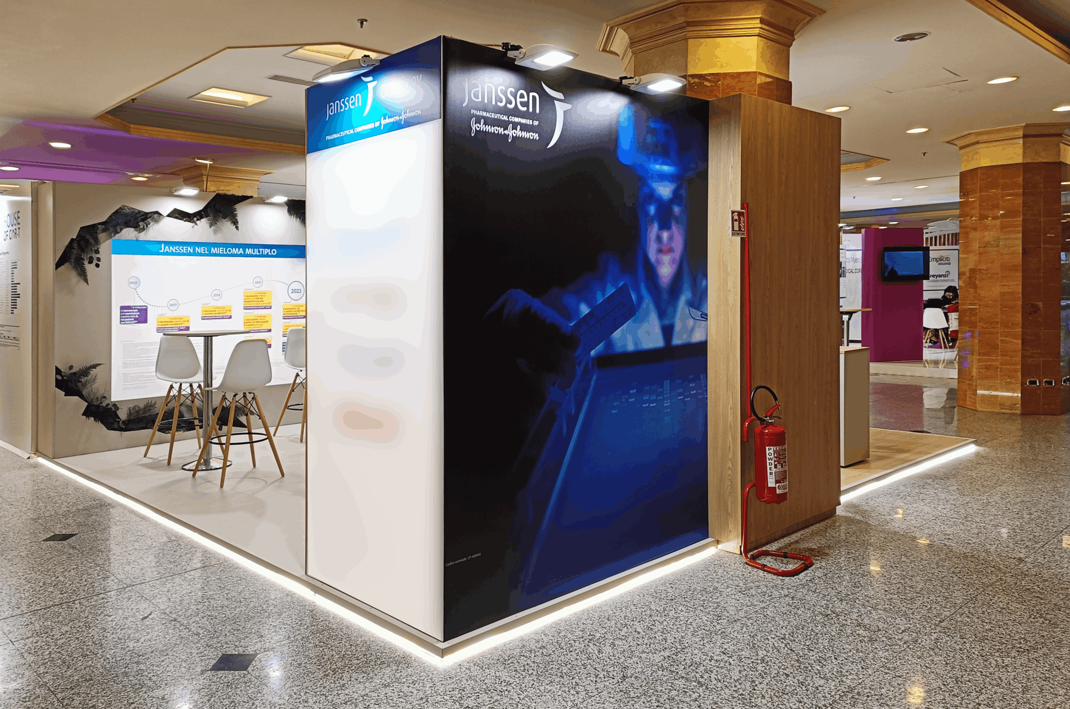 Davide Radaelli Design Studio, Janssen, Johnson & Johnson, SIE 2023 Congress, booth design, exhibit design, stand