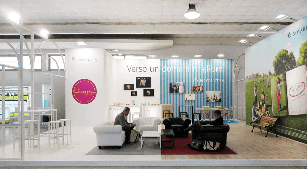davide radaelli, novartis, trade fair stand, fiera, stand fieristico