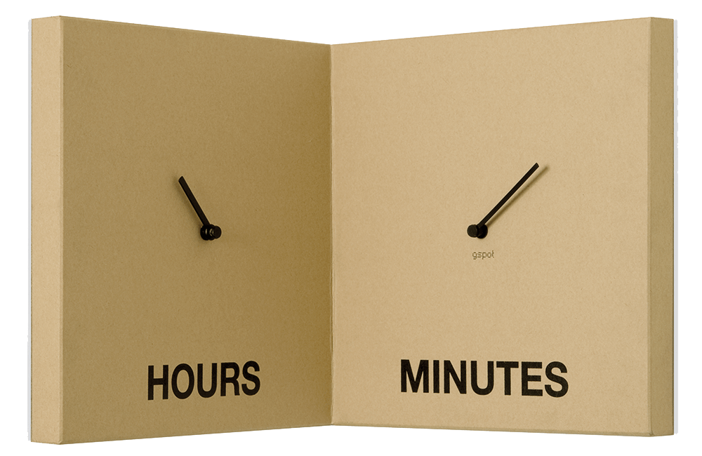 clock, design, italian design, orologio da parete, cardboard, cartone, smart ideas, home, decor, イタリア人デザイナー