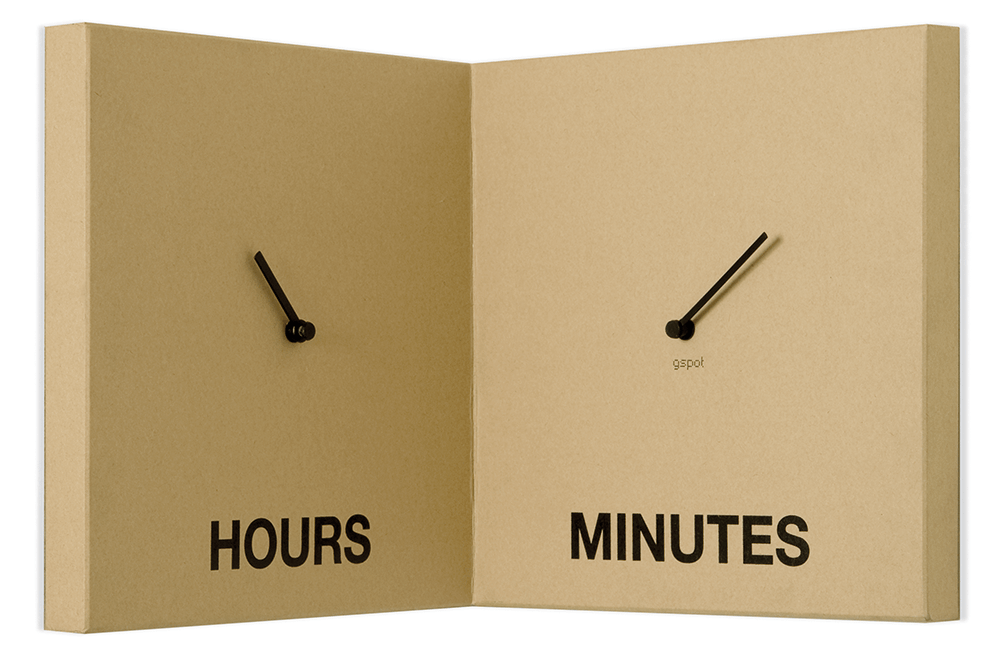 clock, design, italian design, orologio da parete, cardboard, cartone, smart ideas, home, decor, イタリア人デザイナー